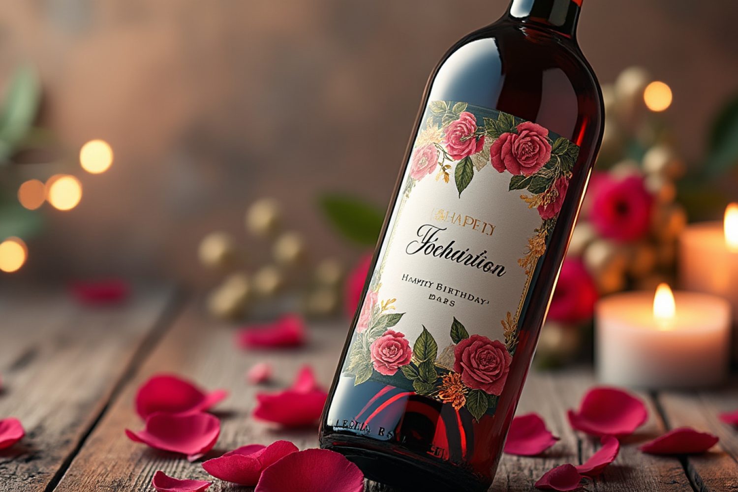 Bouteille de vin personnalisée anniversaire : une idée cadeau originale et unique