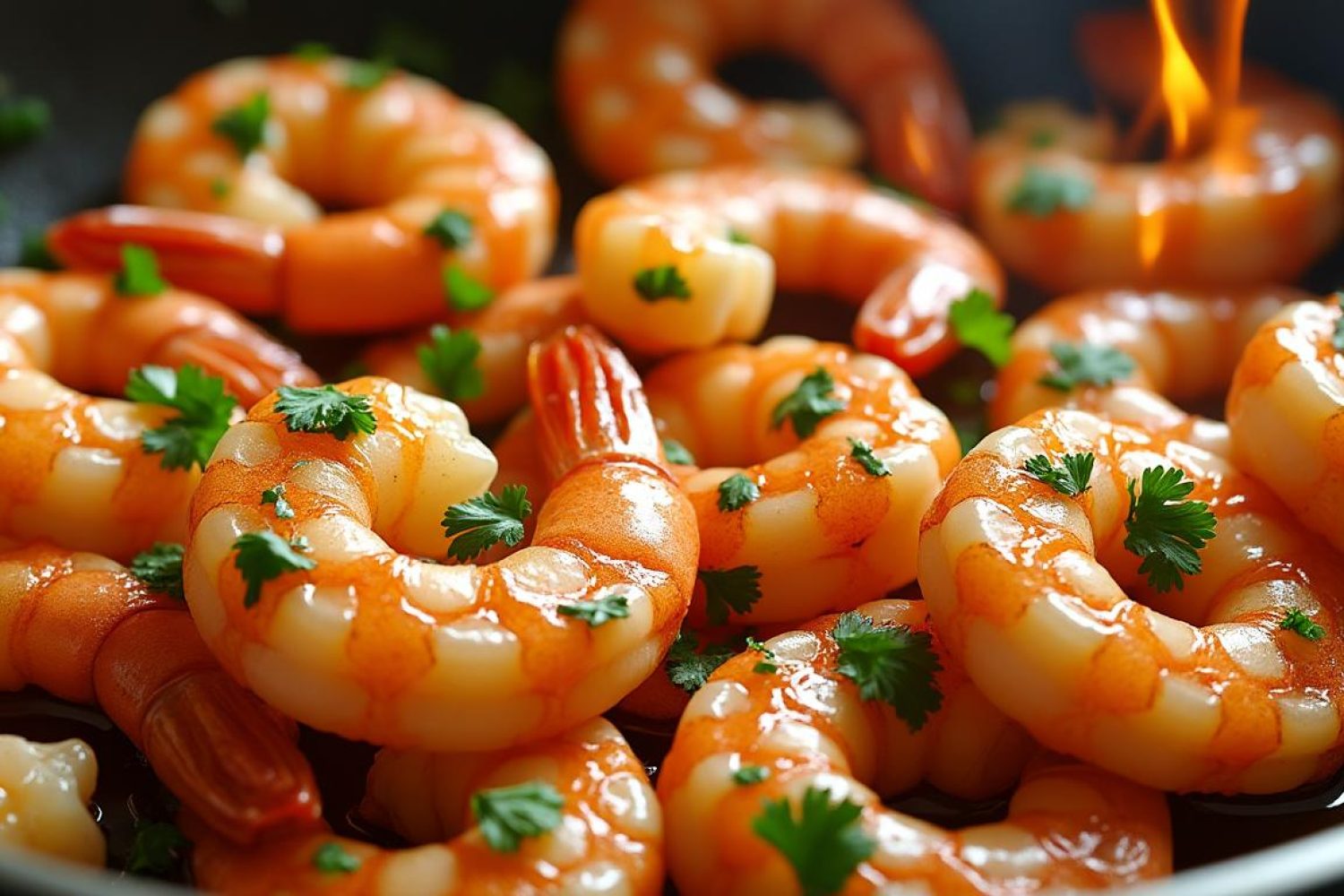 Crevettes flambées au whisky, ail et persil : la recette facile et savoureuse