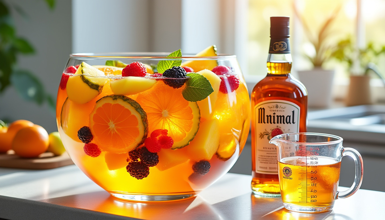 découvrez comment calculer précisément la quantité de rhum nécessaire pour 3 litres de punch avec nos conseils de dosage pour un équilibre parfait.