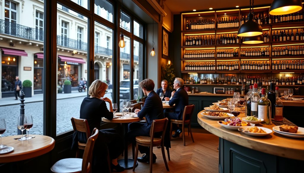 découvrez les meilleures adresses de bars à vin dans le 16e arrondissement de paris pour savourer une sélection de vins raffinés accompagnés de tapas authentiques.