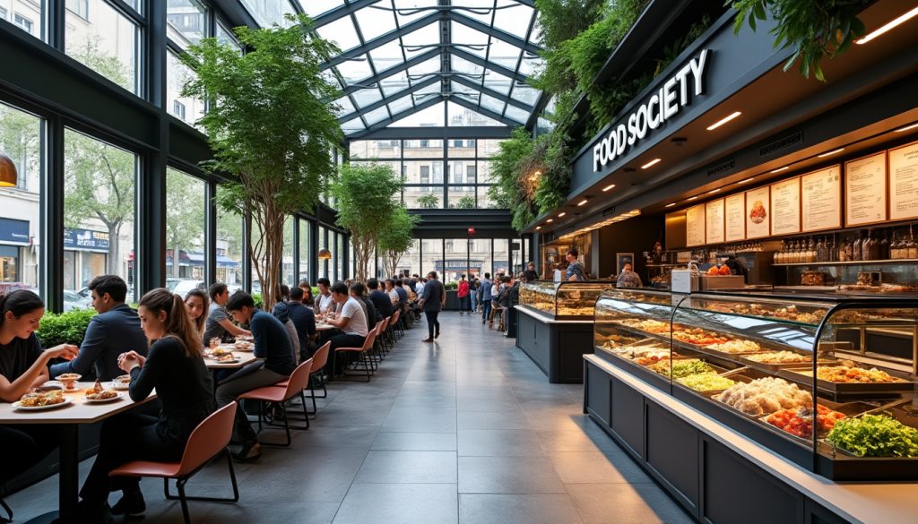 découvrez food society paris à montparnasse : avis, menu varié, horaires d'ouverture et toutes les infos pratiques pour profiter de ce food court incontournable.