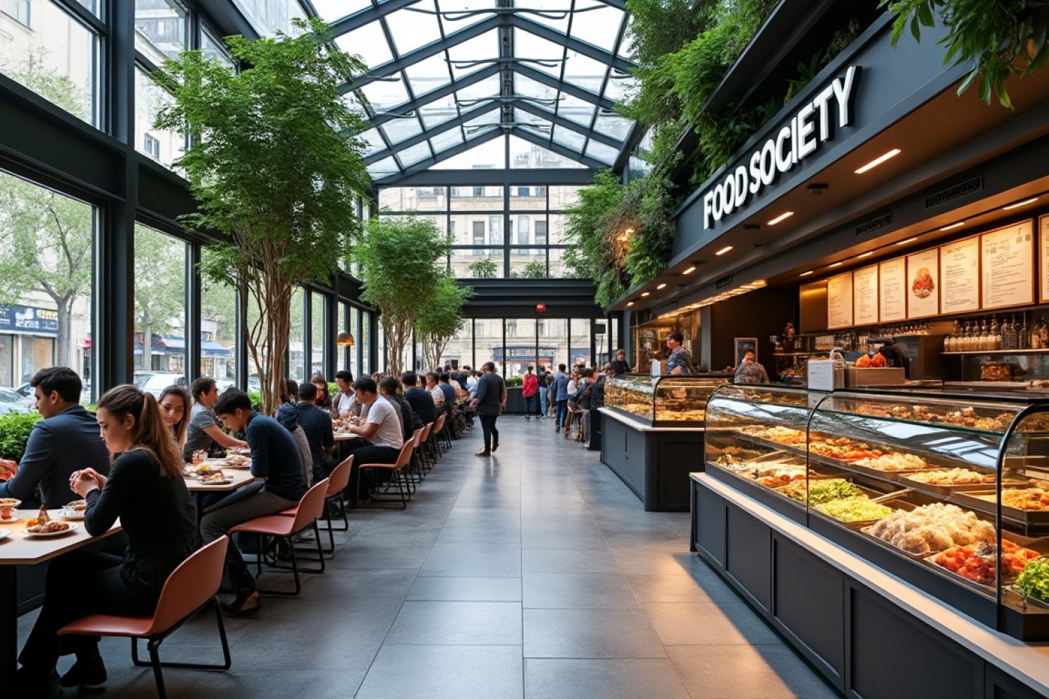 Food Society Paris : avis, menu, horaires et infos pratiques sur le food court de Montparnasse
