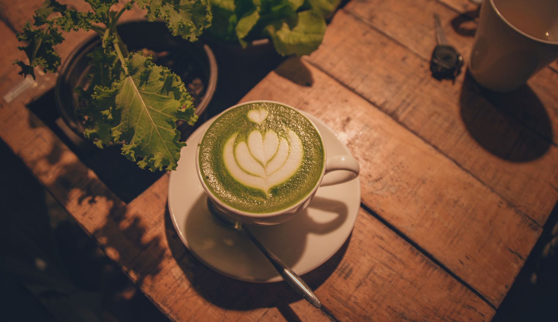 Milia Matcha concept, adresses à — présentation de latte au matcha