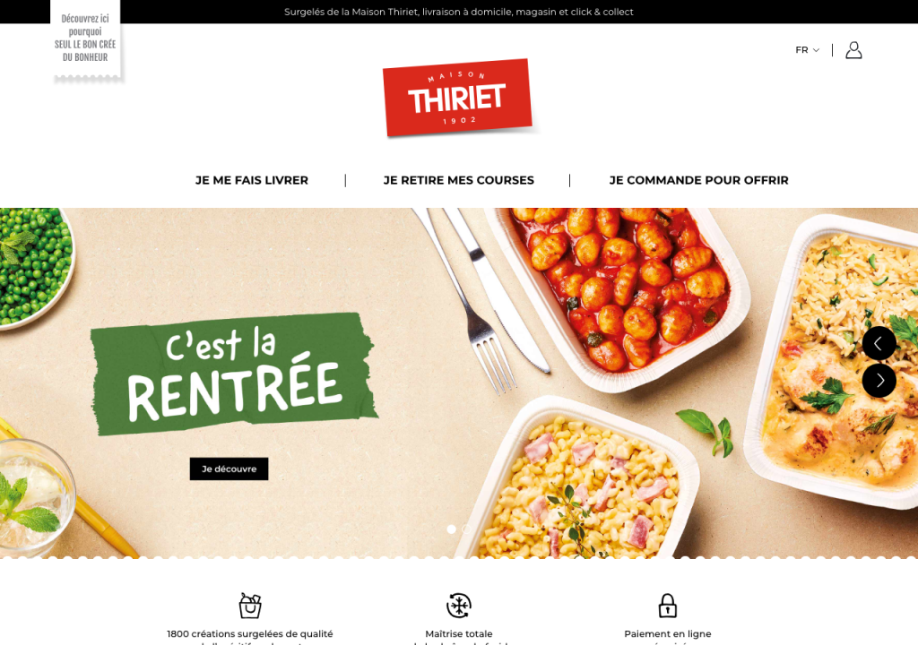 Capture d'écran du site thiriet.com