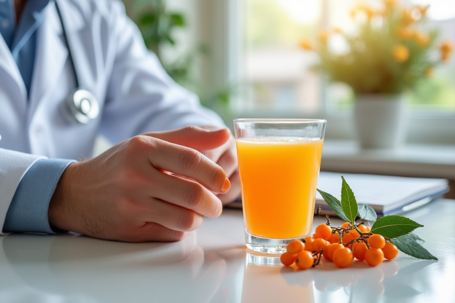 Jus d&rsquo;argousier effets secondaires : contre-indications, risques et précautions à connaître